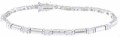 925 Sterling Silver Platinum Finish Brilliant Tennis Bracelet