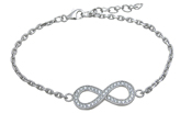 Wholesale 925 Sterling Silver Infinity Bracelet