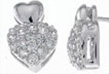 925 Sterling Silver Heart Earring