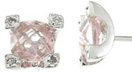 925 Sterling Silver Platinum Finish Stud Earrings