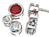 925 Sterling Silver Rhodium Finish CZ Brilliant Fashion Earrings