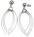 925 Sterling Silver Rhodium Finish Fashion Earrings