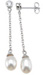 925 Sterling Silver Rhodium Finish Brilliant Fashion Bezel Earrings