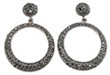 925 Sterling Silver Rhodium Finish CZ Fashion Earrings