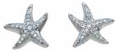wholesale sterling silver star fish earrings