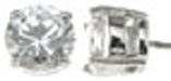 925 Sterling Silver Rhodium Finish Brilliant Stud Earrings