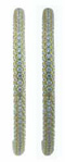 925 Sterling Silver 14k Gold Finish Hoop Earrings