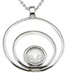 925 Sterling Silver Rhodium Finish CZ Designer Inspired Necklace