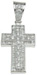 925 Sterling Silver Rhodium Finish Cross Pendant