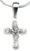 925 Sterling Silver Rhodium Finish Cross Fashion Pendant