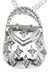 925 Sterling Silver Rhodium Finish Fashion Pave Pendant