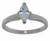 925 Sterling Silver CZ Marquise Solitaire Wedding Ring