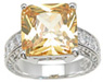 925 Sterling Silver Rhodium Finish Princess Fashion Anniversary Ring