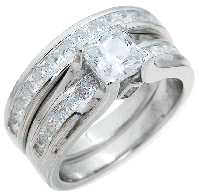 sterling silver wedding sets ring wholesale