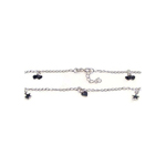 wholesale sterling silver Star Heart Anklet