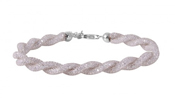 wholesale silver braided mesh italian bracelet