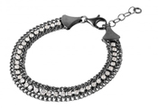 wholesale silver black italian itennis bracelet