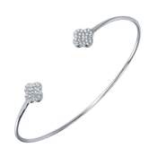 wholesale silver clover cuff bracelet