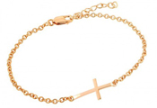 wholesale silver gold plated cross bracelet