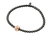 wholesale silver black ball magnetic clasp bracelet