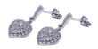 wholesale sterling silver micro pave heart cz stud earrings