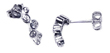 wholesale sterling silver micro pave cz post stud earrings