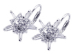 wholesale sterling silver star cz hook earrings