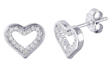 wholesale silver cross cz earrings