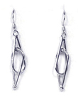 wholesale sterling silver two teardrop hook earrings