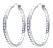 wholesale sterling silver cz hoop earrings