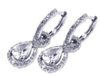 wholesale sterling silver micro pave teardrop cz earrings