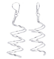 wholesale sterling silver doubler spiral hook earrings