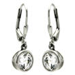 wholesale silver cz hook earrings