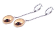 sterling silver gold rhodium plated hoop wire earrings