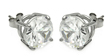 wholesale silver cz stud earrings