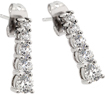 wholesale sterling silver graduated round cz stud earrings