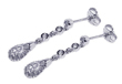 wholesale sterling silver micro pave teardrop cz earrings
