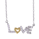 wholesale 925 sterling silver love necklace