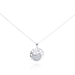 wholesale sterling silver cz yin yang pendant necklace