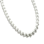 wholesale 925 sterling silver cz pearl necklace