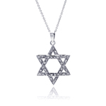 sterling silver star of david pendant necklace