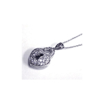 sterling silver key hole heart pendant necklace