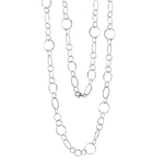wholesale sterling silver open circle necklace