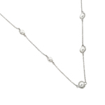 wholesale 925 sterling silver pearl necklace