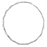 wholesale 925 sterling silver Italian entangling braid necklace