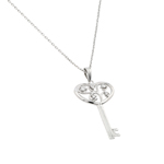 wholesale sterling silver open filigree cz necklace