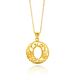 sterling silver gold plated open o filigree cz centere white onyx necklace