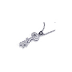 sterling silver key pendant necklace