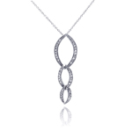 sterling silver link pendant necklace