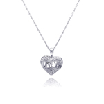 sterling silver i love you pendant necklace